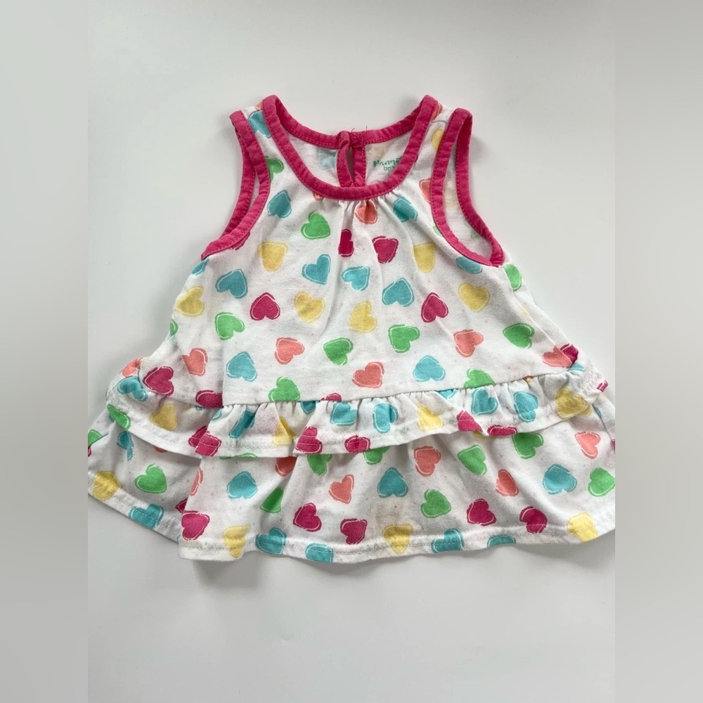 Colorful Heart Patterned Kids Top